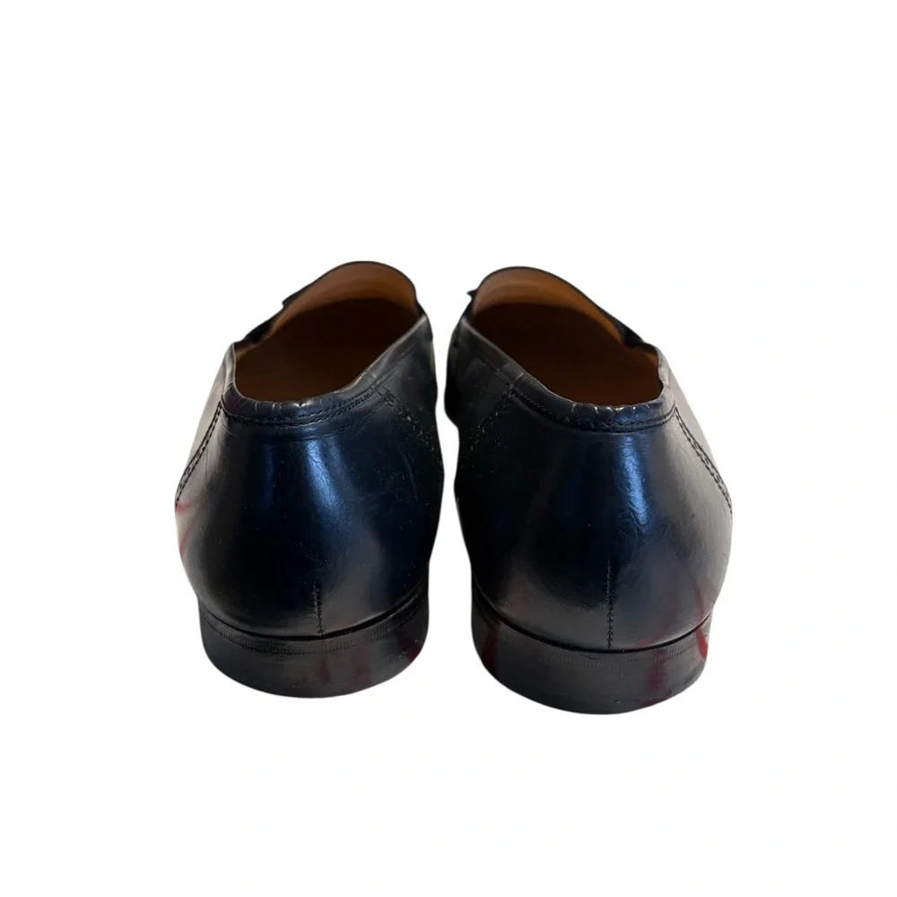 Salvatore Ferragamo Tassel Loafers Size 11.5D Black Leather